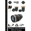 #Bardak Objektif Lens Görünüm Çelik Kahve Çay Hediye Sevgili Paslanmaz Çelik Termos Mug Bardak 300ml