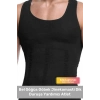 Bel Göğüs Göbek Jinekomasti Toparlayıcı Erkek Extra Göbek Sıkılaştırıcı Siyah Korse Atlet