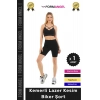#BikerŞort İç Göstermeyen Kaymaz Şekillendirici Toparlayıcı Kemerli Lazer Kesim Biker Şort