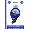 #BisikletKilidi Dayanıklı Çelik Halat Pvc Kaplı Güvenli Koruma YM751 80 Cm 12 Mm Bisiklet Kilidi