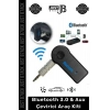 #BluetoothAux 4 Saat Bataryalı Uyku Mod Usb Şarjlı Bluetooth 3.0 Aux Müzik Alıcısı Telefon Araç Kiti