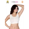 #Büstiyer Dikişsiz Seamless Kadın Esnek Yumuşak Kumaş Kalın Askılı Pedsiz Spor Büstiyer - 3 Adet