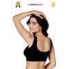 #Büstiyer Dikişsiz Seamless Kadın Esnek Yumuşak Kumaş Kalın Askılı Pedsiz Spor Büstiyer - 4 Adet