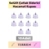 Çatlak Vakumlu Selülit Yağ Çatlak Giderici 6 Numara Hacamat Kupası 10 Adet