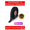 Deluxe Isıya Dayanıklı Aşınma Direnci Kalıntı Bırakmayan Alev Geciktirici 10mt Yalıtım Bant 10 Adet