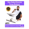 Deluxe Pratik Vakumlu Aynaya Yapıştırma Aparatlı Evde Saç Sakal Kesme Beyaz Tıraş Örtüsü - 2 Adet
