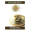 Deluxe Series Kutulu Hediyelik Kripto Hatıra Koleksiyon Bitcoin Madeni Para Altın Rengi 1 Adet