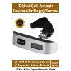Deluxe Seyahat Bavul Ağırlık Tartı Dijital Lcd Ekran Çok Amaçlı Taşınabilir Bagaj Tartısı Max 50 Kg