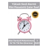 Deluxe Yüksek Sesli Alarmlı Pilli Dekoratif Çift Çanlı Mini Masaüstü Analog Dekoratif Çalar Saat