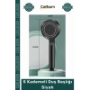 #DuşBaşlığı Modern Şık Tasarım Fonksiyonlu Banyo Aksesuarı Mat Estetik 5 Kademeli Duş Başlığı Siyah