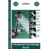 #DuşBaşlığı Modern Şık Tasarım Fonksiyonlu Banyo Aksesuarı Mat Estetik 5 Kademeli Duş Başlığı Siyah