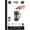 #FrenchPress Yüksek Isı Koruyan Bitki Çayı Kahve Demliği Ev Ofis Mutfak Süzgeçli French Press 200ml