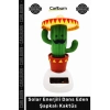 #Gift Hediyelik Dekoratif Güneş Panelli Araba Süsü Solar Enerjili Dans Eden Şapkalı Kaktüs