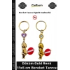 #Hediye Zamak Döküm Kırılmaz Gold Renk Boncuklu Hediye Aksesuar Şık Dayanıklı Bereket Tanrısı