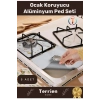 Home Serisi Gaz Ocak Uyumlu Koruyucu Alüminyum Ped Seti 5 Adet Pratik Kolay Temizlenebilir Dayanıklı