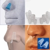 Özel Üretim Anti Snoring Silikon Nasal Dilator Rahat Nefes Horlama Önleyici Burun Aparatı 4lü Set