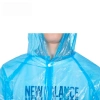Özel Üretim Kapüşonlu Çıtçıtlı Su Geçirmez Dayanıklı Unisex Pratik İnce Şeffaf Yağmurluk 1 Adet