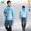 Özel Üretim Kapüşonlu Çıtçıtlı Su Geçirmez Dayanıklı Unisex Pratik İnce Şeffaf Yağmurluk 1 Adet