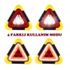 Özel Üretim Güneş Enerjili Solar USB Şarjlı Powerbank Özellikli LED Trafik Işıklı Acil Durum Reflektörü