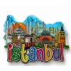 Özel Üretim Hediyelik Turistik Hatıra Şehir İstanbul Temalı Silikon Buzdolapı Süsü Magnet 1 Adet