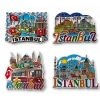 Özel Üretim Turistik Hediyelik Hatıra Buzdolabı Şehir Süs İstanbul Temalı Silikon Magnet 1 Adet