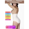 İz Göstermeyen Bırakmayan Toparlayıcı Kaymayı Önleyen Silikon Masaj Özellikli Yüksek Bel Slip Korse