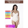 İz Saklayan Lazer Kesim İnceltici Etkili Push-Up Askılı Toparlayıcı Çıtçıtlı Slip Body Zıbın Korse