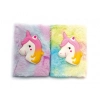 #Defter Rengarenk Yumuşacık Kapak Çocuklar Gençler Kabartmalı Unicorn Tasarımlı Peluş Hatıra Defteri
