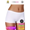#KadınBoxer Toparlayıcı Şekillendirici Seamless Kaymaz Kadın Dikişsiz Boxer İç Çamaşırı - 3 Adet