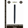 #Kalem Lüks Tasarım Kaliteli Metal Gövde Ofis Hediyelik Şık İmza Yazı Asil Roller Kalem Füme - 1 Adet