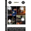 #KampLambası USB Şarjlı Güneş Enerjili Katlanabilir Taşınabilir 45 LED Solar 5 Kanatlı Kamp Lambası