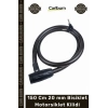 #Kilit Çelik Halat Zırhlı Güvenlik YM746 150 Cm 20 mm Bisiklet Motorsiklet Kilidi 150 cm