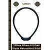 #Kilit Güvenlikli Zırhlı Çelik Halatlı YM747 120cm 20mm 5 Şifreli Siyah Motorsiklet Kilidi