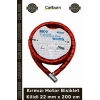 #Kilit Zırhlı Çelik Güvenli Scooter Motosiklet Kırmızı Motor Bisiklet Kilidi 22 mm x 200 cm