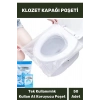 Klozet Kapak Örtüsü Pratik Kullanımlı Hijyenik Klozet Kapağı Poşeti Avm Halka Açık Tuvalet 50 Adet