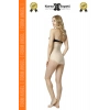 #Korse Toparlayıcı Kaymaz 2 Beden Küçülten Kadın Lazer Kesim Yüksek Bel Slip Korse - 1 Adet