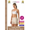 #Korse Toparlayıcı Vücut Şekillendirici Kaymaz Dikişsiz İz Göstermez Lazer Kesim Boxer Şort - 4 Adet
