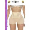 #Korse Vücut Toparlayıcı Şekillendirici Kaymaz Doku Lazer Kesim Yüksek Bel Boxer Korse - 4 Adet