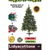 Kutu Süsleme Seti Yılbaşı Çam Ağacı Renkli Işığı Yeni Yıl Süsleri Noel Paketi 180 Cm 330 Dal