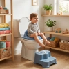 #Klozet Tuvalet Eğitimi Konforlu Ergonomik Kaymaz Dayanıklı Mavi Kulplu Çocuk Klozet Adaptörü