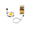 Özel Üretim Yanmaz Yapışmaz Kahvaltı Sunum Pratik Mutfak Gereci Metal Yuvarlak Omlet Krep Kalıbı