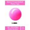 Mini Gymball 20cm Pembe Pilates Topu Denge Egzersiz Şişirme Pompa Hediyeli
