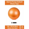 Mini Gymball 20cm Turuncu Pilates Topu Denge Egzersiz Şişirme Pompa Hediyeli