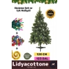 Noel Paketi Kutu Süsleme Seti Yılbaşı Çam Ağacı Renkli Işığı Yeni Yıl Kutlama Parti 120 Cm 123 Dal