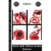 #OtoKoku Güneş Enerjili Kristal Küre 3D Galaksi Tasarım Dekoratif Solar 360° Dönen Araba Kokusu