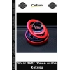 #OtoKoku Güneş Enerjili Kristal Küre 3D Galaksi Tasarım Dekoratif Solar 360° Dönen Araba Kokusu