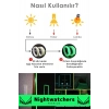 Özel Karanlıkta Işık Veren Yansıyan 4 Metre Fosforlu Yeşil Şerit Kendinden Yapışkanlı Reflektör Bant