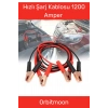 Özel Seri %100 Bakır Kalın Kablo 1200 Amper Güçlü Oto Akü Takviye Hızlı Şarj Kablosu