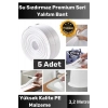 Özel Seri Premium Su Geçirmez Sızdırmaz Lavabo Küvet Yağ Nem Küf Önleyici 3.2m 5 Adet İzolasyon Bant
