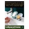 Özel Tasarım Tezgah Üstü Mutfak Banyo Bulaşık Lavabo Vantuzlu Su Tutmaz Giderli Katı Sabunluk